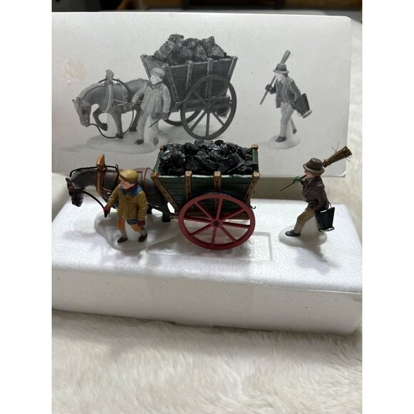 Department 56 Heritage Village Collection Delivering Coal for the Hearth - Picture 7 of 8
